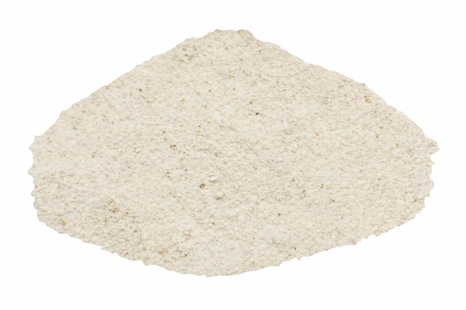 Light organic green banana flour with a natural ivory color
